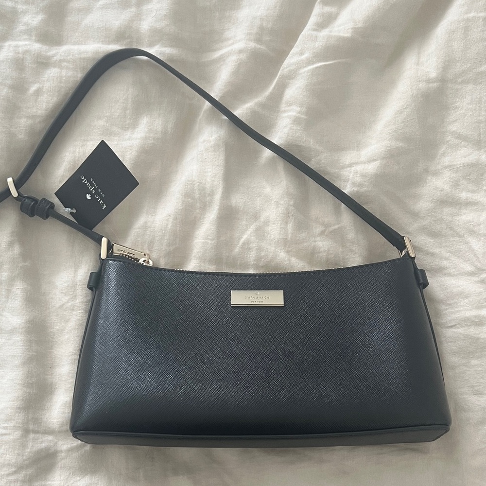 Kate Spade Black Saffiano Leather Shoulder Bag